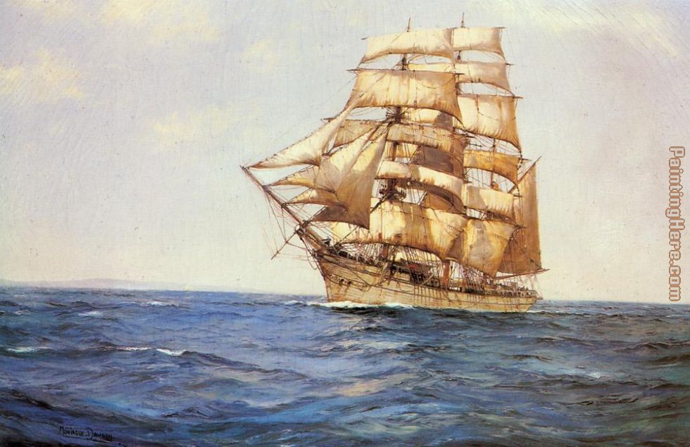 The Old White Barque painting - Montague Dawson The Old White Barque art painting